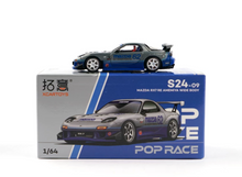 Load image into Gallery viewer, Poprace 1:64 Gray RX7 FD RE Widebody Sports Model Diecast Metal Car New Collection

