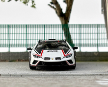 Load image into Gallery viewer, MINIGT 1:64 Huracan Sterrato Bianco Asopo Sports Model Diecast Metal Car New Collection
