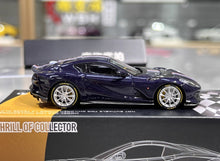 Load image into Gallery viewer, TOC 1:64 Dark Blue 812C Coupe Sports Model Diecast Metal Car New Collection
