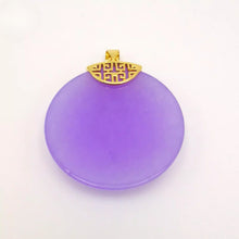 Load image into Gallery viewer, Nature Jade Peace Round Pendant Necklace Gift Jewelry charm Blessing Lucky new c
