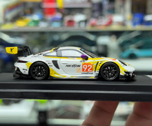 Load image into Gallery viewer, SR 1:64 White Yellow 911 GT3 R #92 Racing Sports Model Diecast Metal Car New Collection
