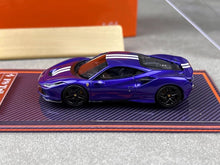 Load image into Gallery viewer, U2 1:64 Purple F8 Tributo Super Racing Sports Model Diecast Resin Car Box New
