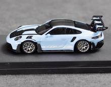 Load image into Gallery viewer, Aurora 1:64 Baby Blue 992 GT3 RS Sports Model Diecast Metal Car New Collection
