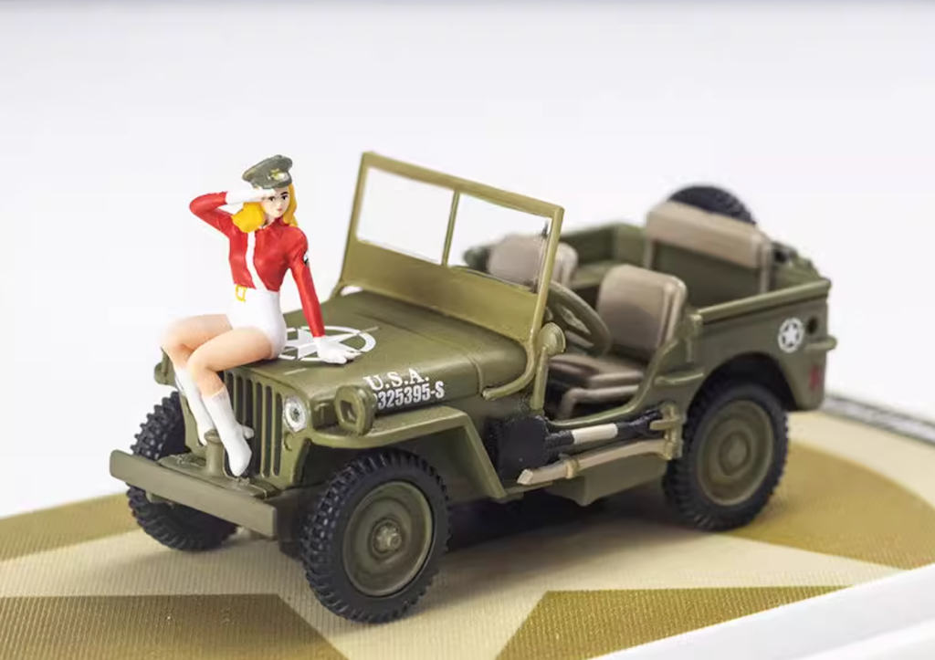 TM 1:64 Military Wellys MB Figure Model Diecast Metal Car New Collection