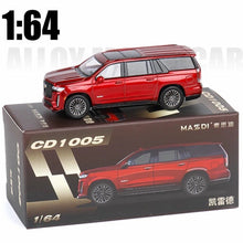 Load image into Gallery viewer, Masdi 1:64 Red Escalade Full Size SUV Sports Model Diecast Metal Car New Collection
