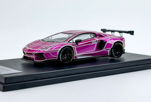 Load image into Gallery viewer, King 1:64 Luminous Pink Aventador LP700 LBWK Sport Model Diecast Metal Car New Collection

