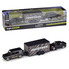 Load image into Gallery viewer, Maisto 1:64 G Class SUV Trailer 1988 M3 Haulers Model Diecast Metal Car New
