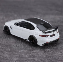 Load image into Gallery viewer, BBR 1:64 White Romeo Giulia GTAm Sedan Sports Model Diecast Metal Car New Collection
