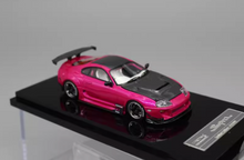 Load image into Gallery viewer, YM 1:64 JDM Pink Supra A80 JAZ80 Racing Sports Model Diecast Resin Car New Collection
