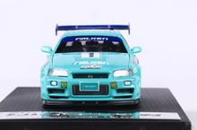 Load image into Gallery viewer, FS 1:64 Fast Speed Skyline GTR R34 Falken #1 Sport Model Diecast Metal Car New Collection
