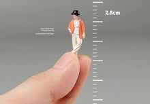 Load image into Gallery viewer, 1:64 Painted Figure Model Miniature Resin Diorama Toy Sand Orange Outfit Man
