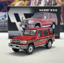 Load image into Gallery viewer, Masdi 1:64 Red Land Cruiser LC76 ORV SUV Sports Model Diecast Metal Car New Collection
