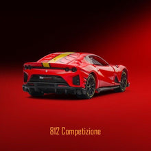 Load image into Gallery viewer, Bburago 1:64 Red Ferrari 812 Competizione Sports Model Diecast Metal Car New Collection
