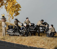 Load image into Gallery viewer, 1:64 Painted Figure Model Miniature Resin Diorama Scene Policeman Motorcycle Set
