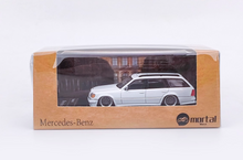 Load image into Gallery viewer, Mortal 1:64 White VIP S124 E300 Wagon Roof Bike Model Diecast Metal Car New
