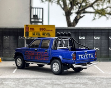 Load image into Gallery viewer, Masdi 1:64 Blue Sticker 1994 Hilux LN107 Pickup Truck Model Diecast Metal Car
