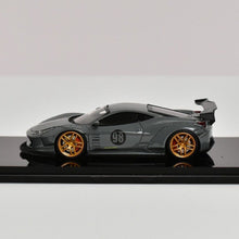 Load image into Gallery viewer, Scalemini 1:64 Gray 458 LBWK Racing Sports Model Diecast Resin Car New
