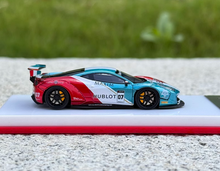 Load image into Gallery viewer, Scalemini 1:64 458 hublot 07# LBWK Racing Sports Model Diecast Resin Car New

