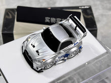 Load image into Gallery viewer, KR 1:64 Silver LBWK GTR R35 Cute Q Sports Model Diecast Resin Car New Collection
