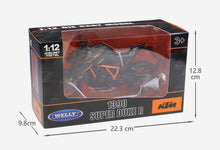 Load image into Gallery viewer, WELLY 1:12 Black KTM 1390 Super Duke R Motorcycle Bike Sports Model Diecast
