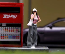 Load image into Gallery viewer, 1:64 Painted Figure Model Miniature Resin Diorama Toy Sand Trendy Fashion Girl
