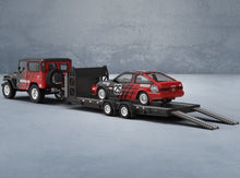 Load image into Gallery viewer, TM 1:64 Advan FJ40 SUV AE86 Flatbed Trailer Sports Model Diecast Metal Car New Collection
