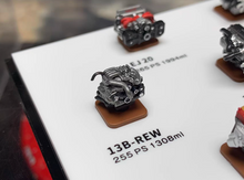 Load image into Gallery viewer, 1:64 JDM EJ20 RB26 SR20 2JZ 4AGE 4G63T F20C K20A B16B Engine Model Resin Car
