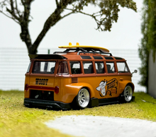 Load image into Gallery viewer, LMLF 1:64 Brown VW T1 RWB Van Bus Camper Kombi Model Diecast Metal Car New Collection
