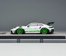 Load image into Gallery viewer, 1:64 HH White Green Wheel 992.1 GT3 RS Sports Model Diecast Resin Car New Collection
