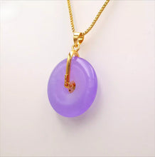 Load image into Gallery viewer, Nature Purple Jade Butterfly Pendant Necklace Gift Jewelry charm Blessing Luck G
