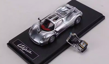 Load image into Gallery viewer, HM 1:64 Silver Utopia Engine Sports Model Diecast Metal Car New Collection
