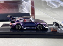 Load image into Gallery viewer, MH 1:64 Purple RWB 993 Widebody Engine Sports Model Diecast Metal Car New Collection
