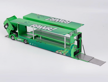 Load image into Gallery viewer, 1:64 Green Scania S730 V8 Enclosed Double Deck Truck Model Diecast Metal Car
