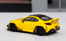Load image into Gallery viewer, Fuji 1:64 Yellow JDM GR86 Rocket Bunny Coupe Sport Model Diecast Metal Car New Collection
