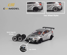 Load image into Gallery viewer, CM 1:64 Silver JDM Impreza WRX Varis Sports Model Diecast Metal Car New
