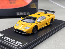 Load image into Gallery viewer, DCM 1:64 Yellow 1999 Diablo GTR Racing Sports Model Diecast Metal Car BN
