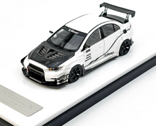 Load image into Gallery viewer, 404Error 1:64 White Carbon Lancer EVO X Varis Sports Model Diecast Resin Car

