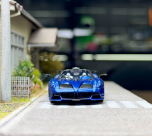 Load image into Gallery viewer, CM 1:64 Blue Carbon Huayra Tricolore Convertible Model Diecast Metal Car New Collection
