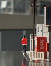 Load image into Gallery viewer, 1:64 Painted Figure Mini Model Miniature Resin Diorama Sand Casual Man Boy Red
