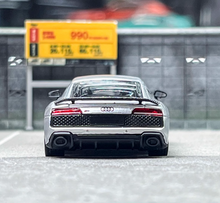 Load image into Gallery viewer, Masdi 1:64 Silver 2022 R8 V10 Coupe Racing Sports Model Diecast Metal Car BN
