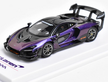 Load image into Gallery viewer, CM 1:64 Purple Senna GTR Hongkong Racing Sports Model Diecast Metal Car New Collection
