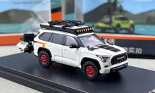 Load image into Gallery viewer, GCD 1:64 White Sequoia XK80 ORV Motorboat Bike Model Diecast Metal Car New Collection
