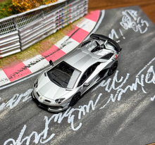 Load image into Gallery viewer, HH 1:64 Silver Aventador SVJ LP770-4 Racing Sports Model Diecast Metal Car New Collection

