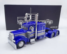 Load image into Gallery viewer, 1:64 596 Blue Peterbilt W983 379 Truck Tractor Model Diecast Metal Car New Collection

