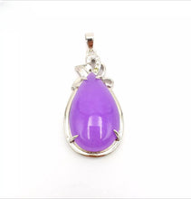 Load image into Gallery viewer, Nature Purple Jade Pendant Necklace Gift Jewelry charm Blessing Lucky Elegant S
