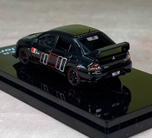 Load image into Gallery viewer, HJ 1:64 Black Rally Evolution EVO VII Lancer Sport Model Diecast Metal Car New
