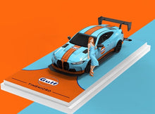 Load image into Gallery viewer, TM 1:64 M4 Gulf Advan Coupe Figure Sports Model Diecast Metal Car New Collection
