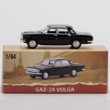 Load image into Gallery viewer, Perka 1:64 Black GAZ Volga M24 Sedan Classic Model Diecast Metal Car New Collection
