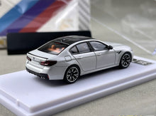 Load image into Gallery viewer, Howie 1:64 Silver M5 F90 Sedan Sports Model Diecast Metal Car New Collection
