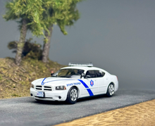 Load image into Gallery viewer, Rollin 1:64 White 2008 Charger Arkansas ASP Police Model Diecast Metal Car New Collection
